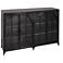 Arched Glass Door Metal Sideboard