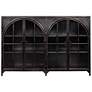 5_Arched Glass Door Metal Sideboard more views