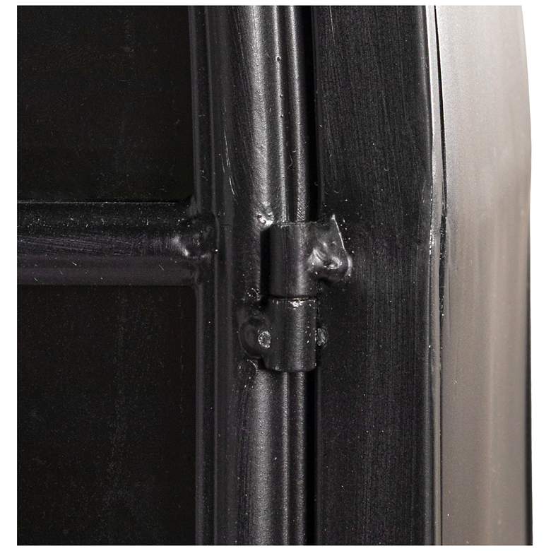 Image 5 Arched Metal Curio Cabinet with Glass Doors more views