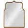 Arched Metal Framed Wall Mirror, Antique Goldleaf