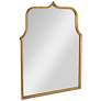 3_Arched Metal Framed Wall Mirror, Antique Goldleaf more views