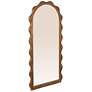 1_Arched Wall Mirror with Scalloped Wood Frame