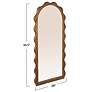 2_Arched Wall Mirror with Scalloped Wood Frame more views