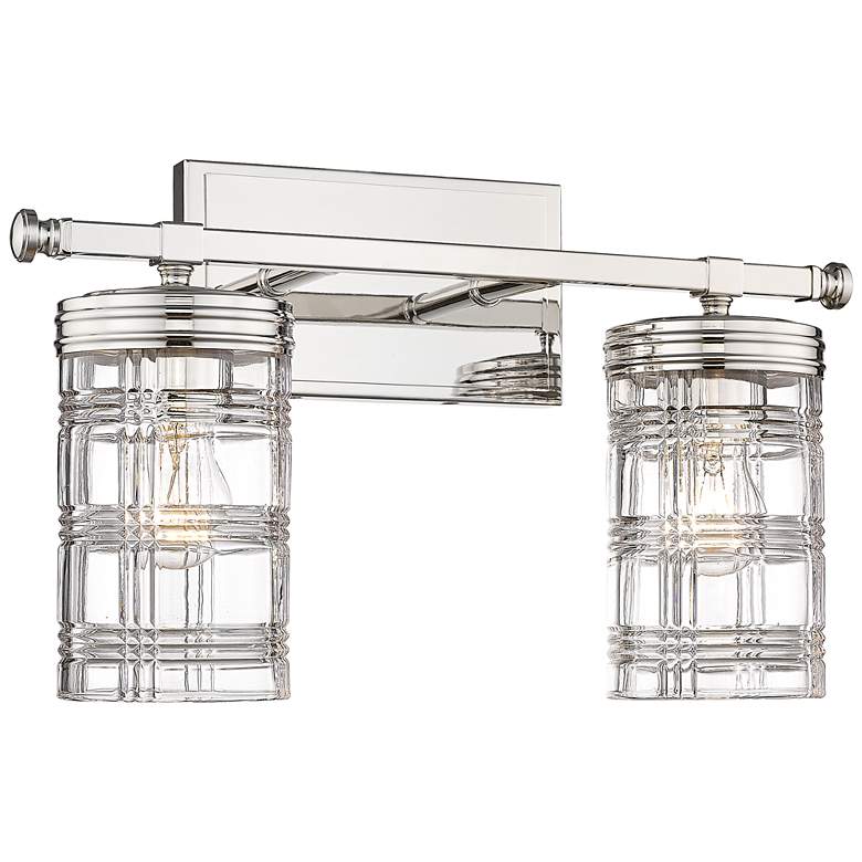 Image 1 Archer 11" High Polished Nickel 2-Light Wall Sconce
