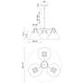 5_Archer 25 1/8" Wide Matte Black 3-Light Chandelier more views