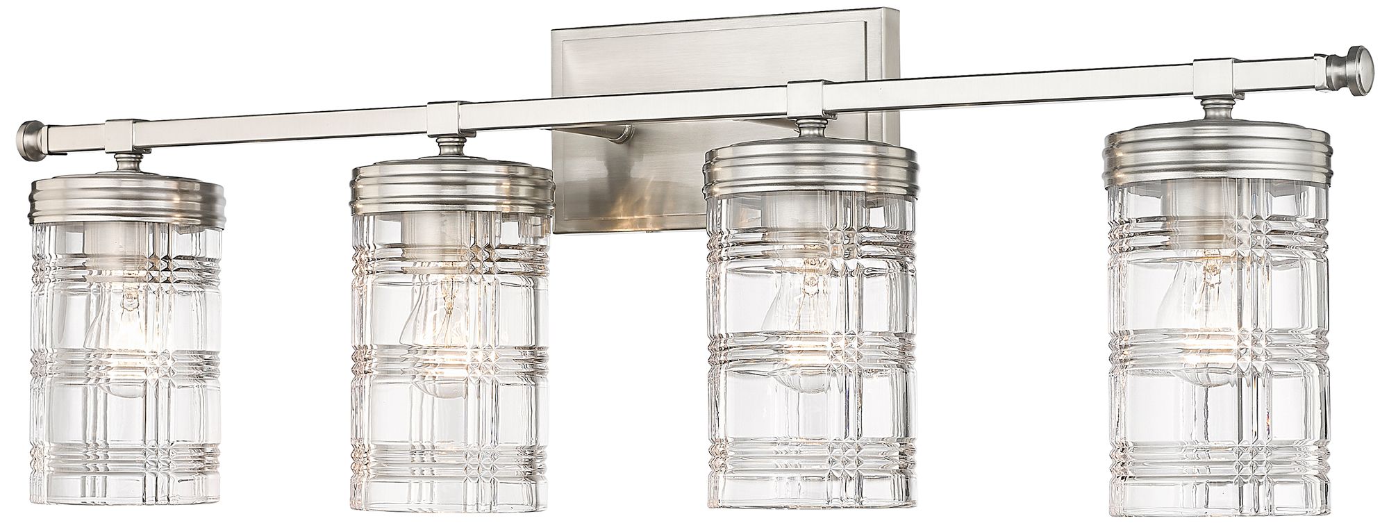 Archer by Z-Lite Brushed Nickel 32.75 inch 4 Light Vanity