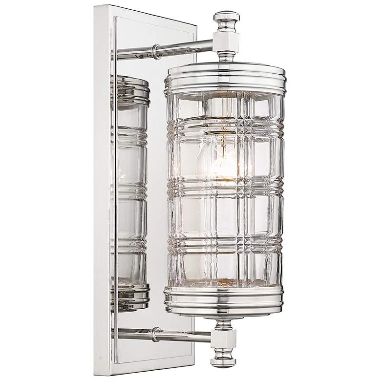 Image 1 Archer by Z-Lite Polished Nickel 1 Light Wall Sconce