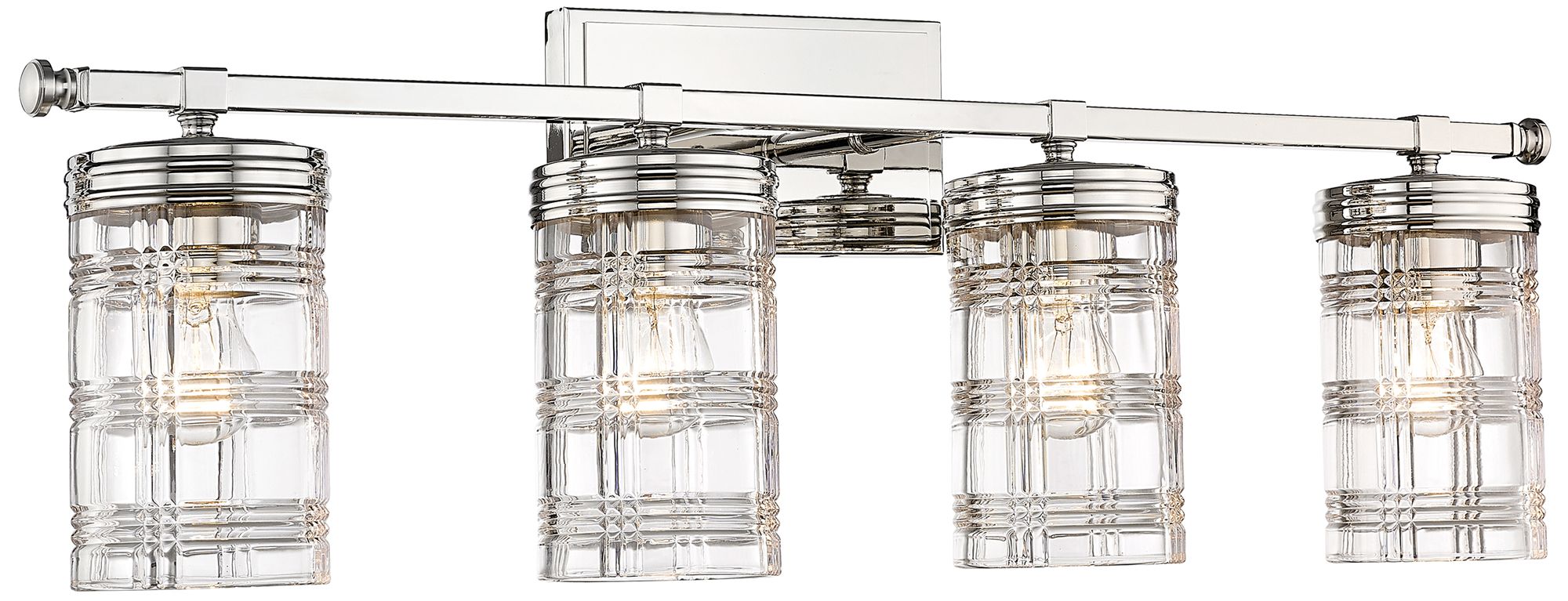 Archer by Z-Lite Polished Nickel 32.75 inch 4 Light Vanity