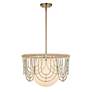 3_Arches 20" Wide Warm White and Natural Rattan Pendant Light more views