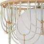 4_Arches 20" Wide Warm White and Natural Rattan Pendant Light more views