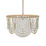 7_Arches 20" Wide Warm White and Natural Rattan Pendant Light more views