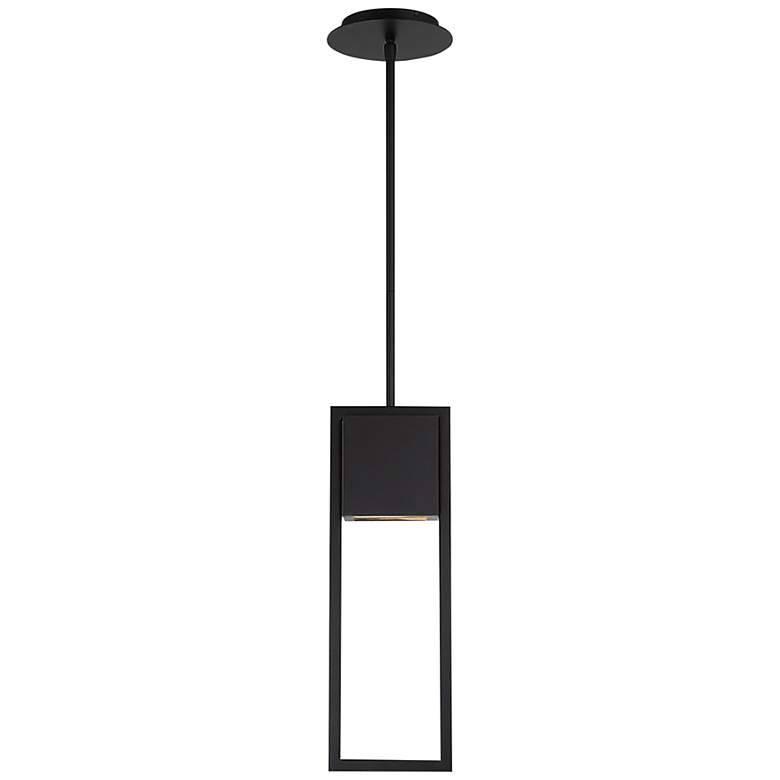 Image 1 Archetype 14" Wide Black Metal LED Outdoor Hanging Light