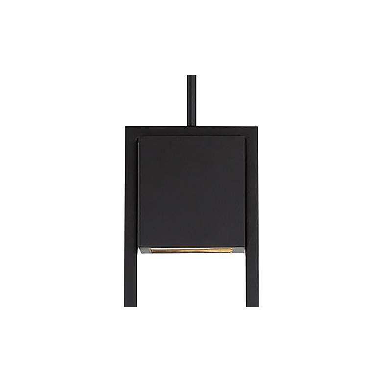 Image 2 Archetype 14" Wide Black Metal LED Outdoor Hanging Light more views