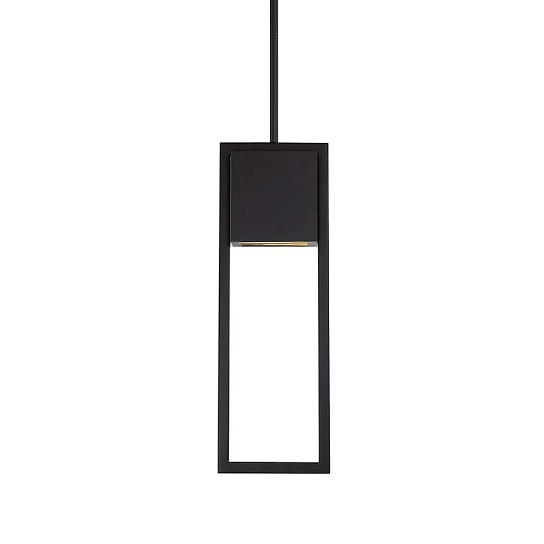 Image 3 Archetype 14" Wide Black Metal LED Outdoor Hanging Light more views