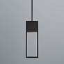 3_Archetype 14" Wide Black Metal LED Outdoor Hanging Light more views