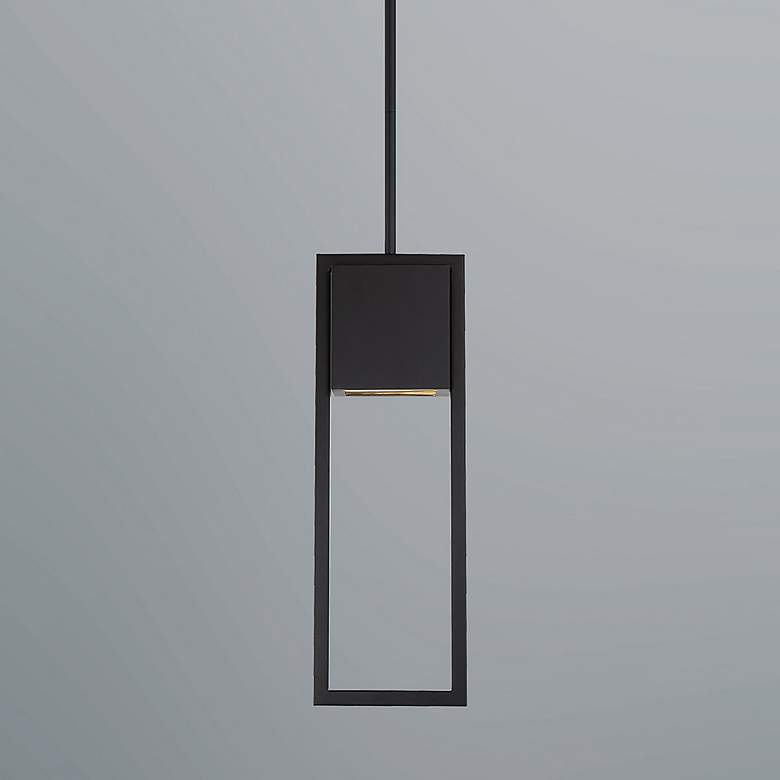 Image 4 Archetype 14" Wide Black Metal LED Outdoor Hanging Light more views