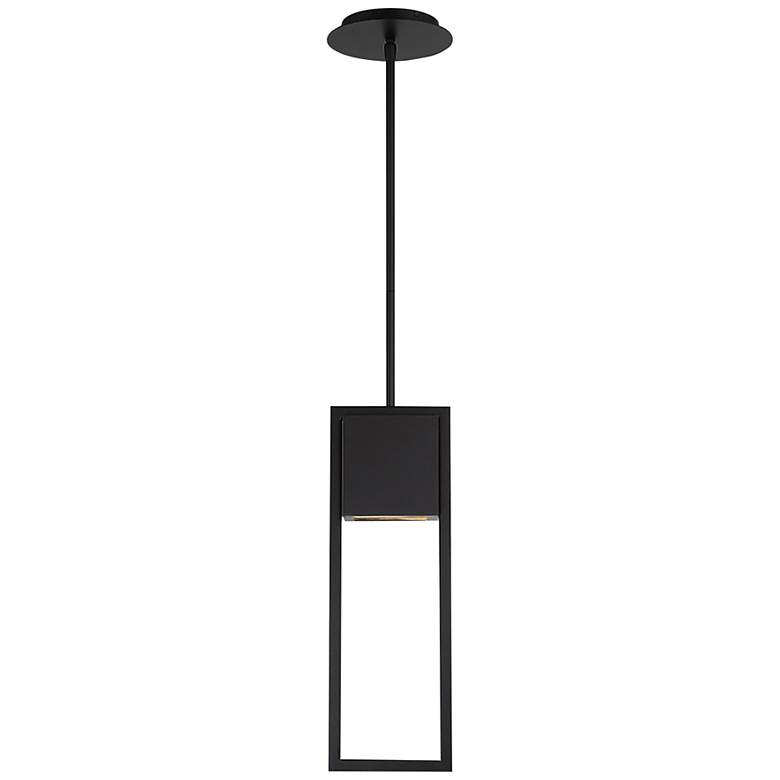 Image 1 Archetype 18 inchH x 6 inchW 1-Light Outdoor Pendant in Black