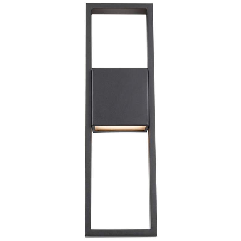Image 4 Archetype 24 inchH x 7 inchW 1-Light Outdoor Wall Light in Black more views