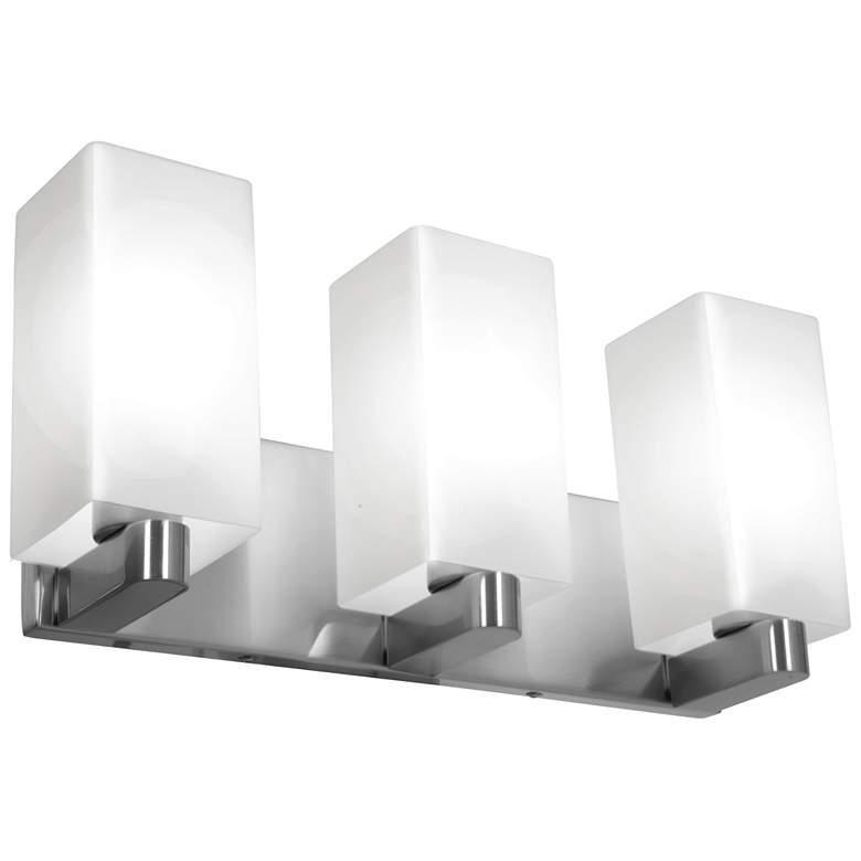 Image 1 Archi - 18" E26 LED Wall/Vanity - Brushed Steel Finish, Opal Glass Dif