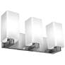Archi - 18" E26 LED Wall/Vanity - Brushed Steel Finish, Opal Glass Dif