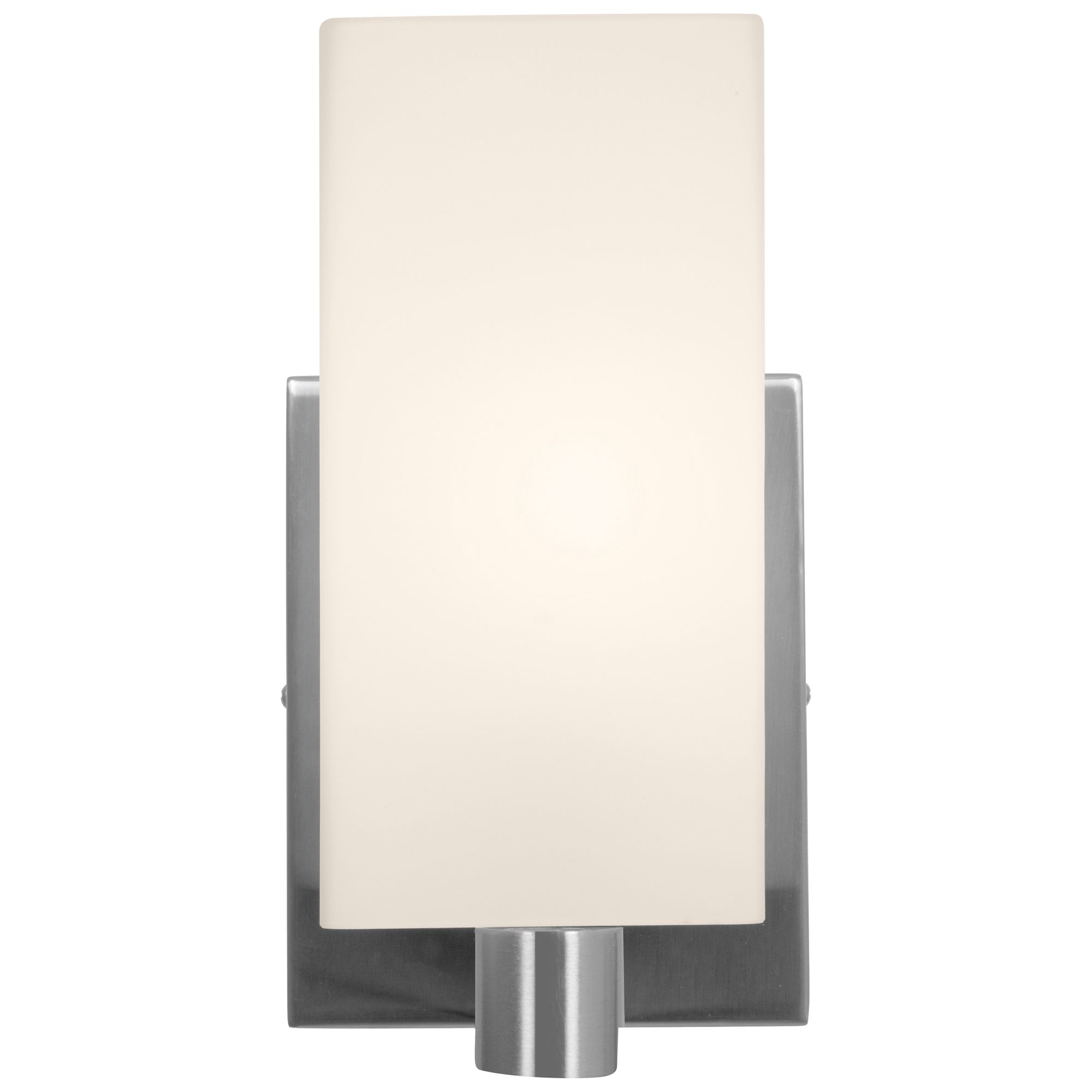 Image 2 Archi - 5" E26 LED Wall/Vanity - Brushed Steel Finish, Opal Glass Diff more views