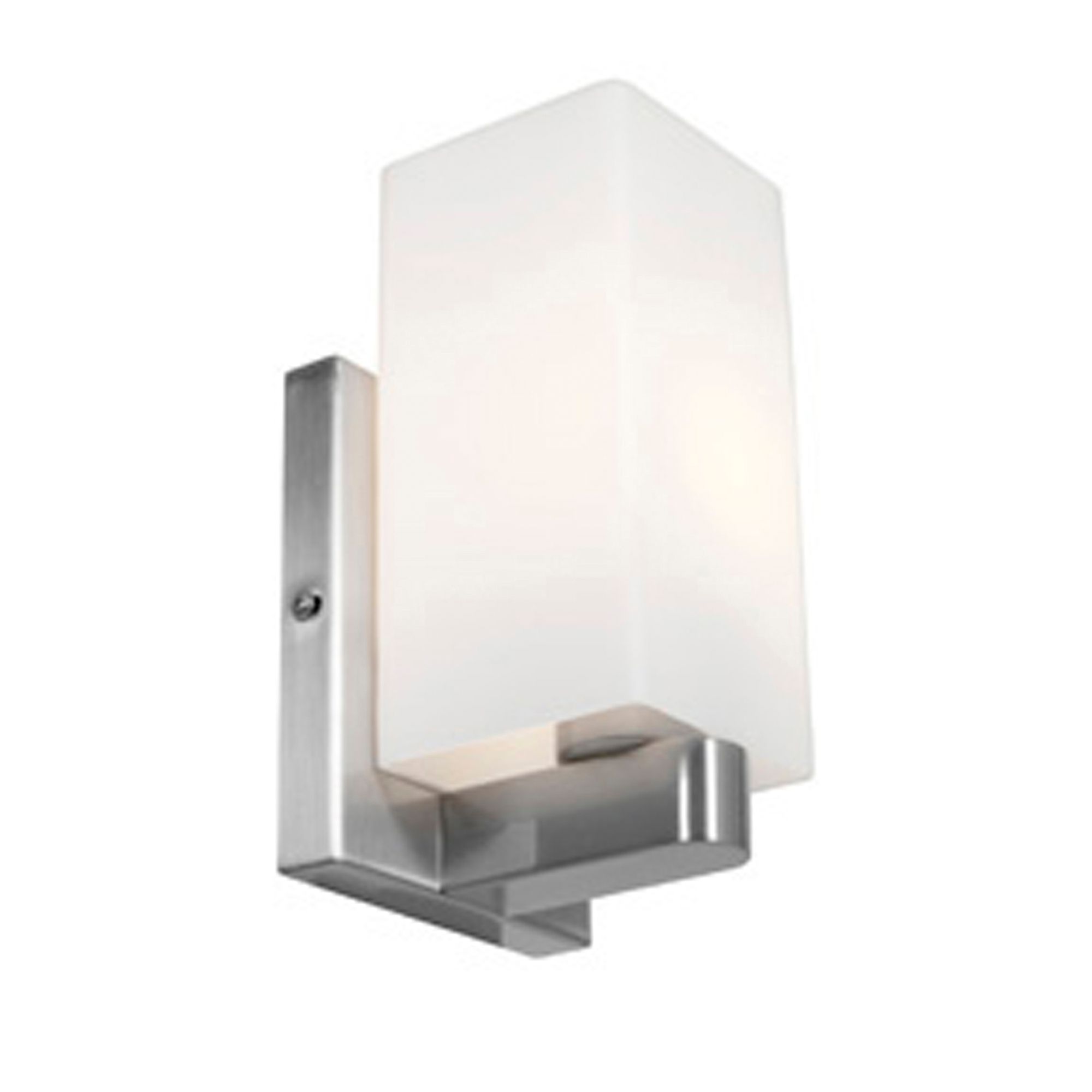 Image 3 Archi - 5" E26 LED Wall/Vanity - Brushed Steel Finish, Opal Glass Diff more views