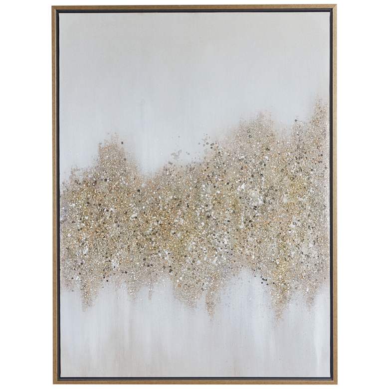 Image 3 Archipelago 39 1/2" High Gold Canvas Wall Art