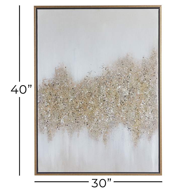 Image 7 Archipelago 39 1/2" High Gold Canvas Wall Art more views