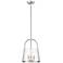 Archis 12" Wide Brushed Nickel 3-Light Bell Mini Pendant