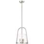 4_Archis 12" Wide Brushed Nickel 3-Light Bell Mini Pendant more views