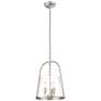 5_Archis 12" Wide Brushed Nickel 3-Light Bell Mini Pendant more views