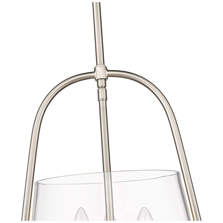 Image 6 Archis 12" Wide Brushed Nickel 3-Light Bell Mini Pendant more views