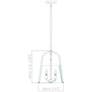 Archis 12" Wide Brushed Nickel 3-Light Bell Mini Pendant