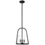 1_Archis 12" Wide Matte Black 3-Light Mini Pendant