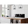 2_Archis 12" Wide Matte Black 3-Light Mini Pendant more views