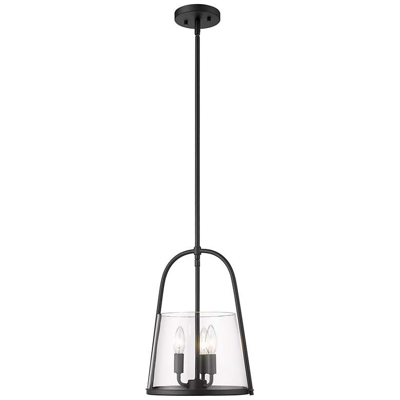 Image 4 Archis 12" Wide Matte Black 3-Light Mini Pendant more views