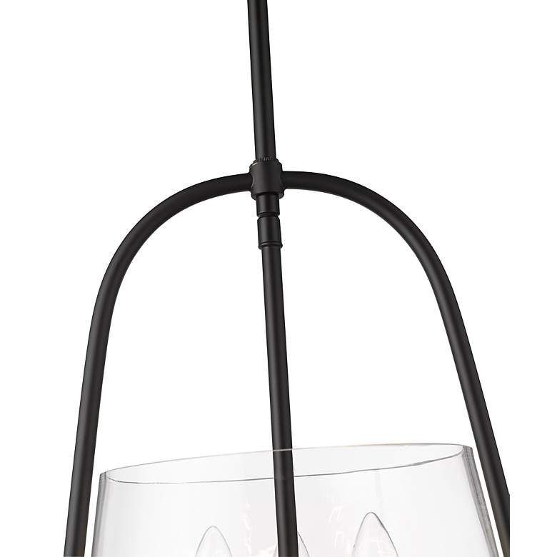 Image 6 Archis 12" Wide Matte Black 3-Light Mini Pendant more views