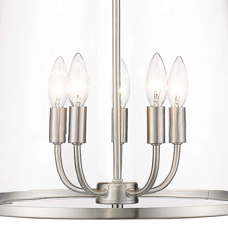 Image 2 Archis 18" Wide Brushed Nickel 5-Light Pendant more views