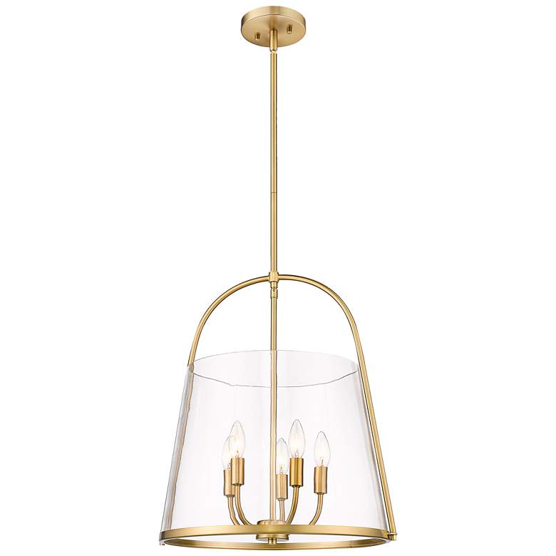 Image 3 Archis 18" Wide Modern Gold 5-Light Pendant more views