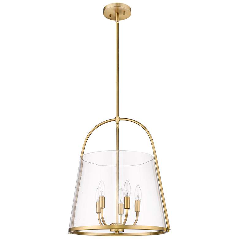 Image 5 Archis 18" Wide Modern Gold 5-Light Pendant more views