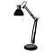 Architect Style Black Finish Adjustable Halogen Desk Lamp