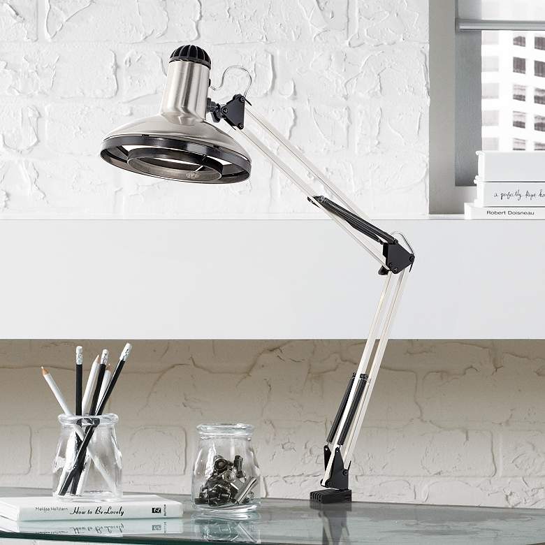 Image 1 Architect Style Clamp-On Base Desk Lamp