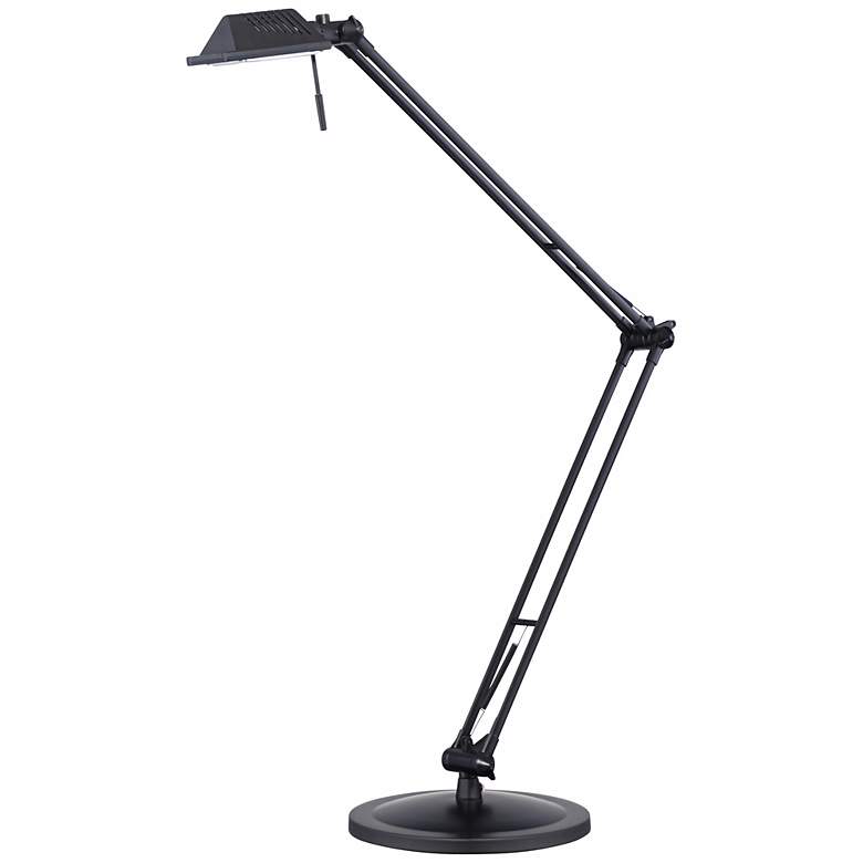 Image 1 Architects Matte Black Halogen Adjustable Desk Lamp