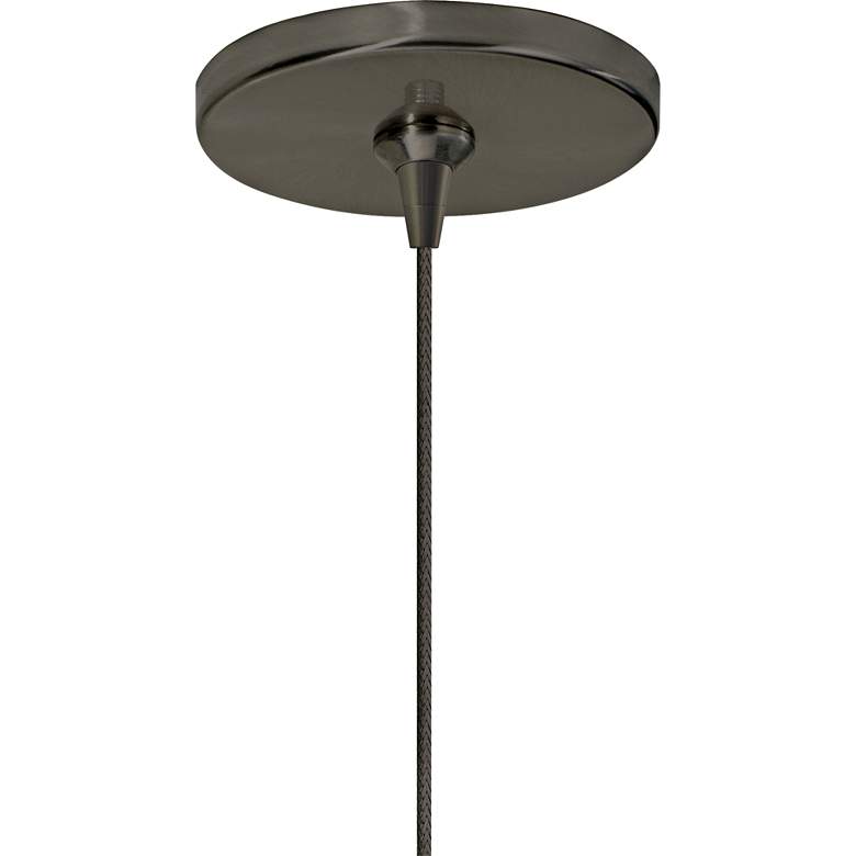Image 1 Architectural 4 1/2" Wide Bronze Round Flush Canopy
