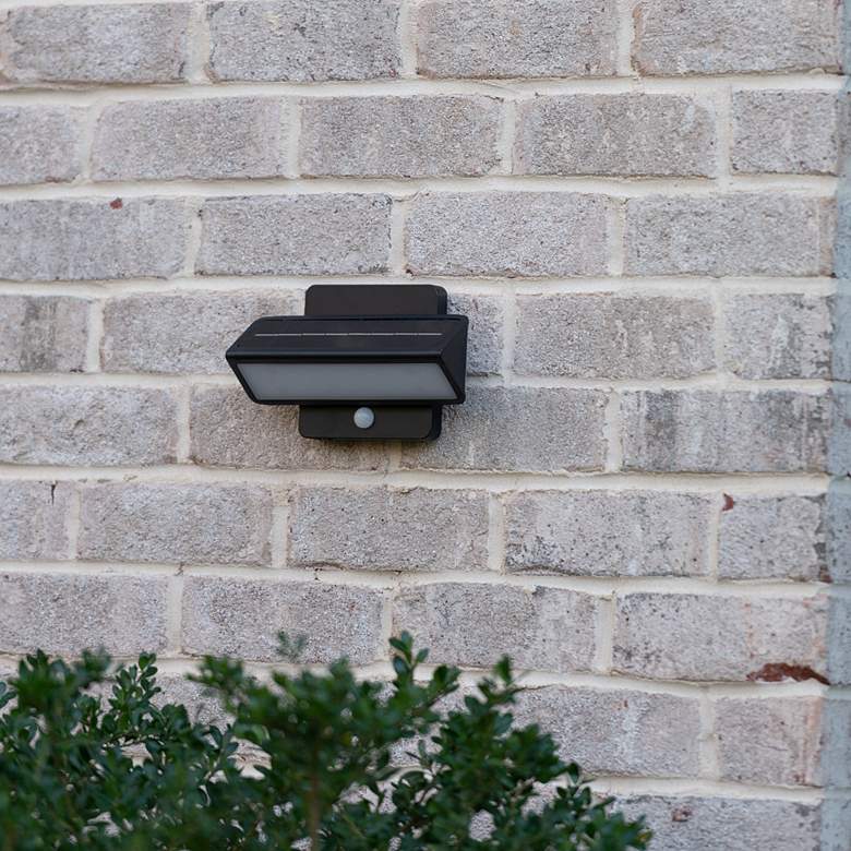 Image 2 Architectural 5" High Black LED Outdoor Wall Lights Set of 2 more views