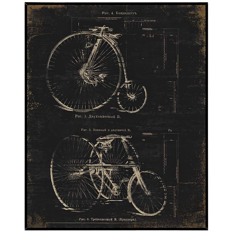 Image 1 Architectural Bikes 20 1/2 inch Wide Inverse Framed Wall Art