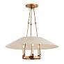 2_Archive 25" Wide Patina Brass 3-Light Chandelier