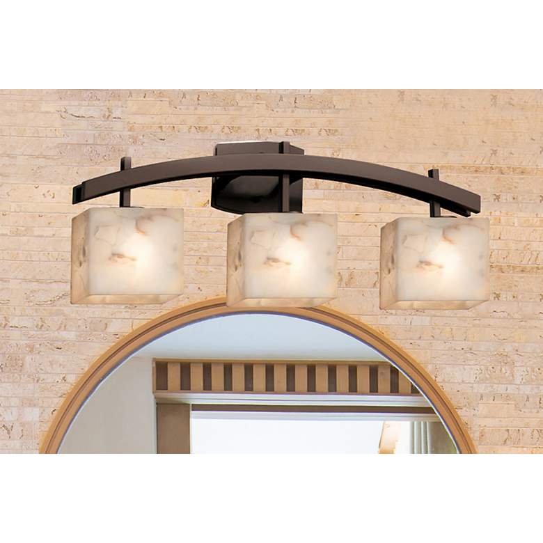 Image 1 Archway 25 1/2" Wide Dark Bronze 3-Light LED Bath Light
