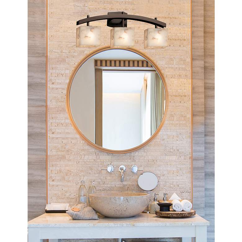Image 3 Archway 25 1/2" Wide Dark Bronze 3-Light LED Bath Light more views