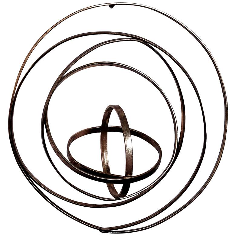 Image 3 Arciform Bronze Finish On Metal Wall Art more views